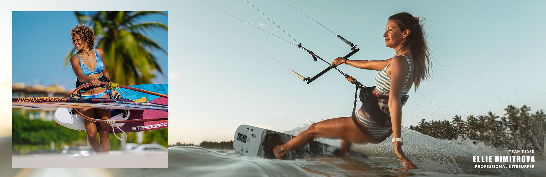 Dames zijn aan het kiten in een outfit van Brunotti.