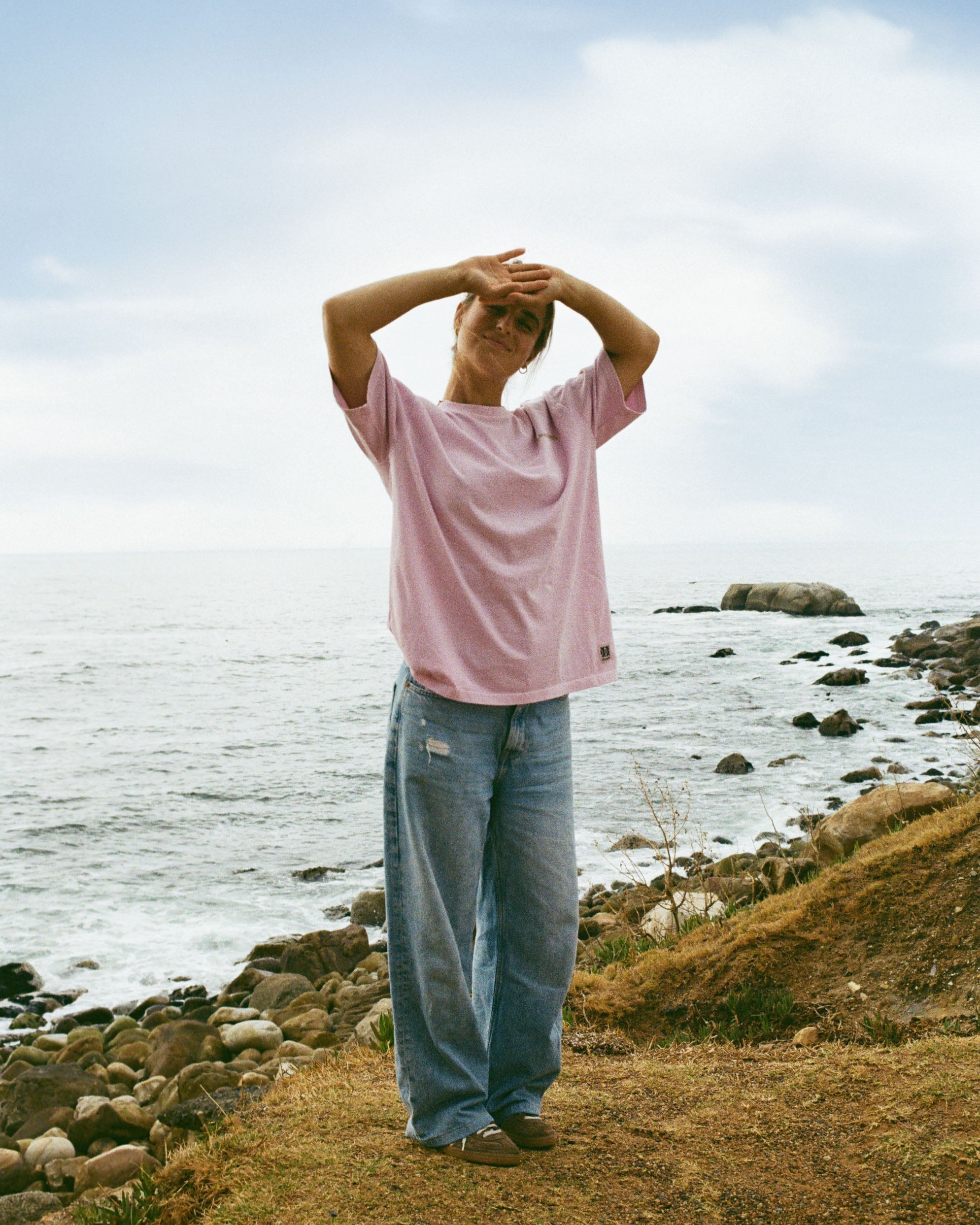 High-95-Print Dames T-shirt | Mauve Mist