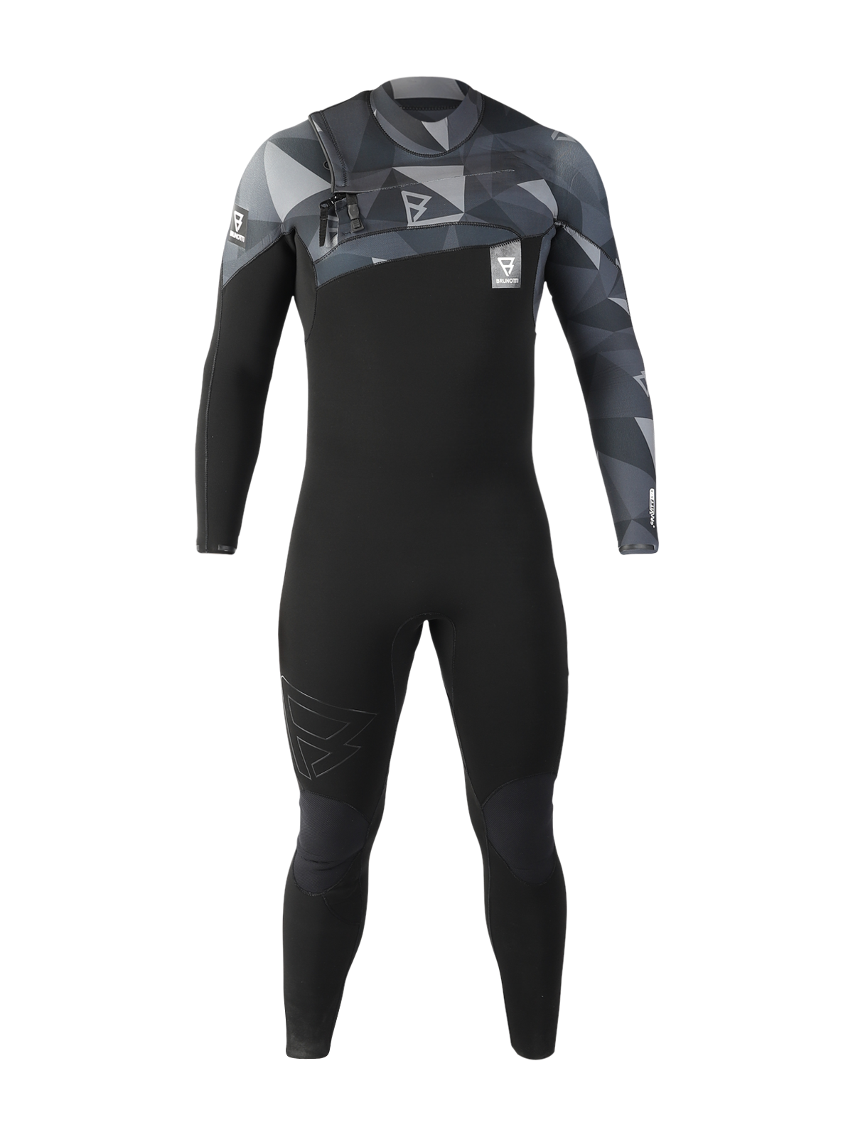 Gravity Fullsuit 5/3mm 男式潜水服 | 黑色 + 灰色
