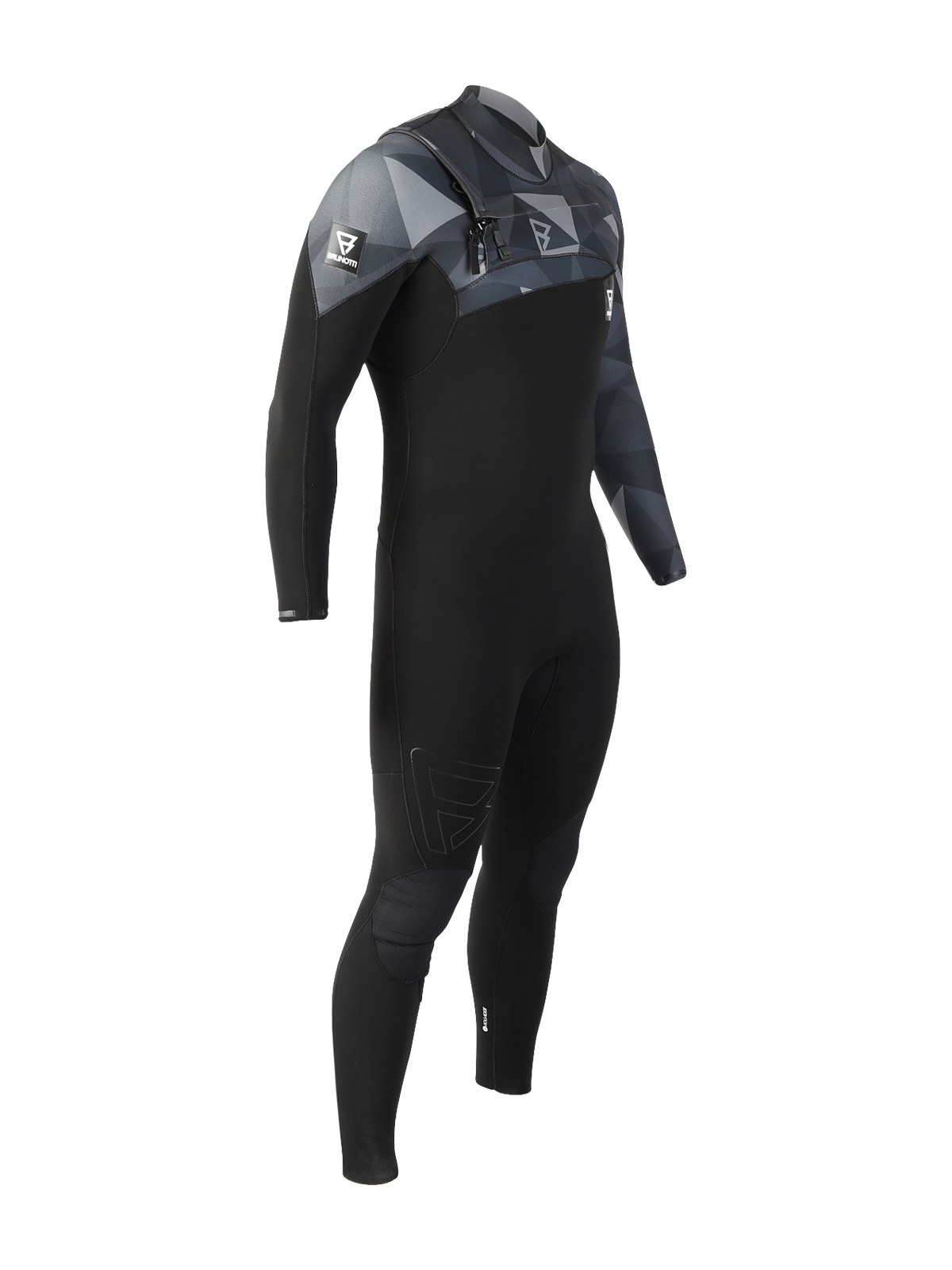 Gravity Fullsuit 5/3mm 男式潜水服 | 黑色 + 灰色
