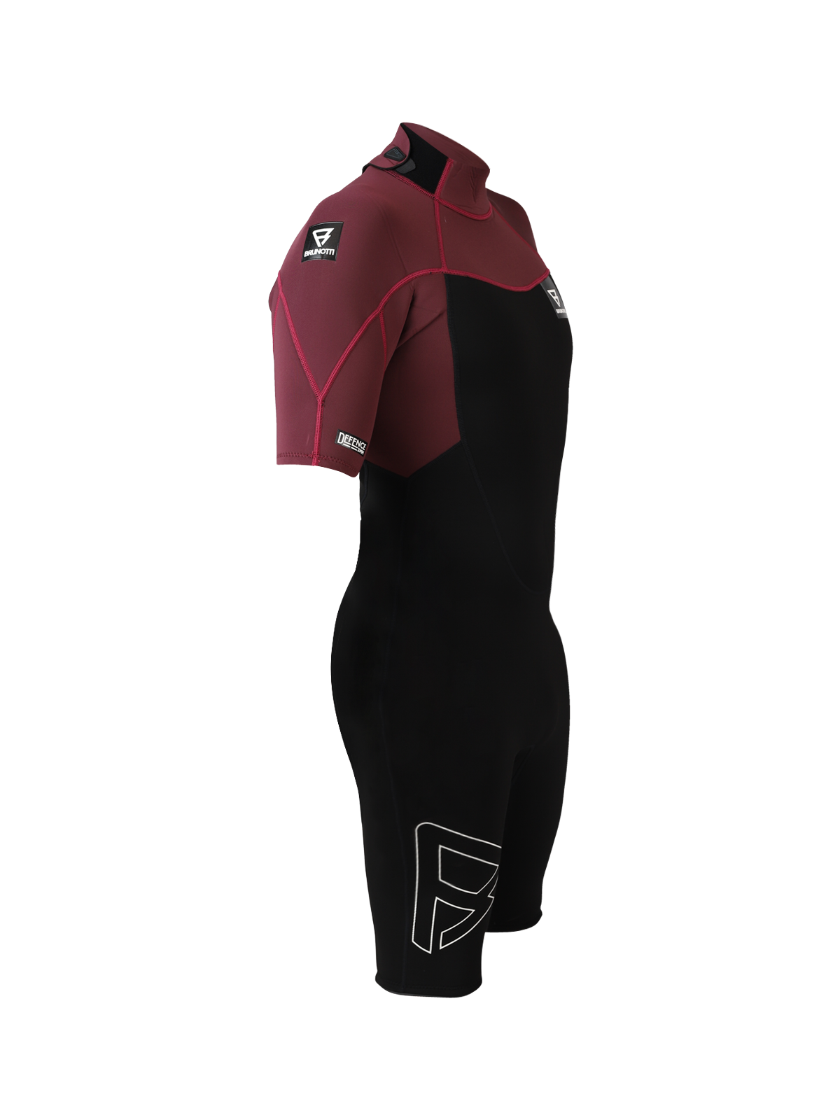 Defence Shorty 3/2mm Herren Wetsuit | Rot