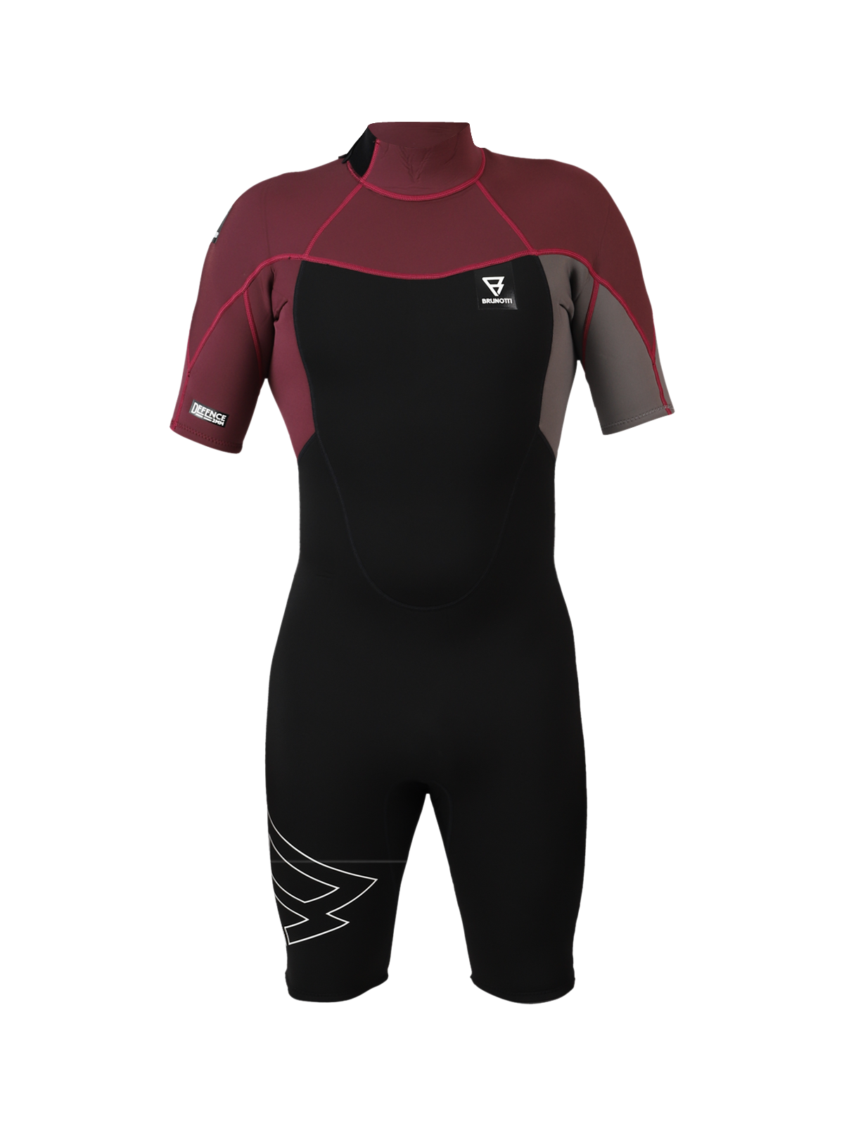 Defence Shorty 3/2mm Herren Wetsuit | Rot