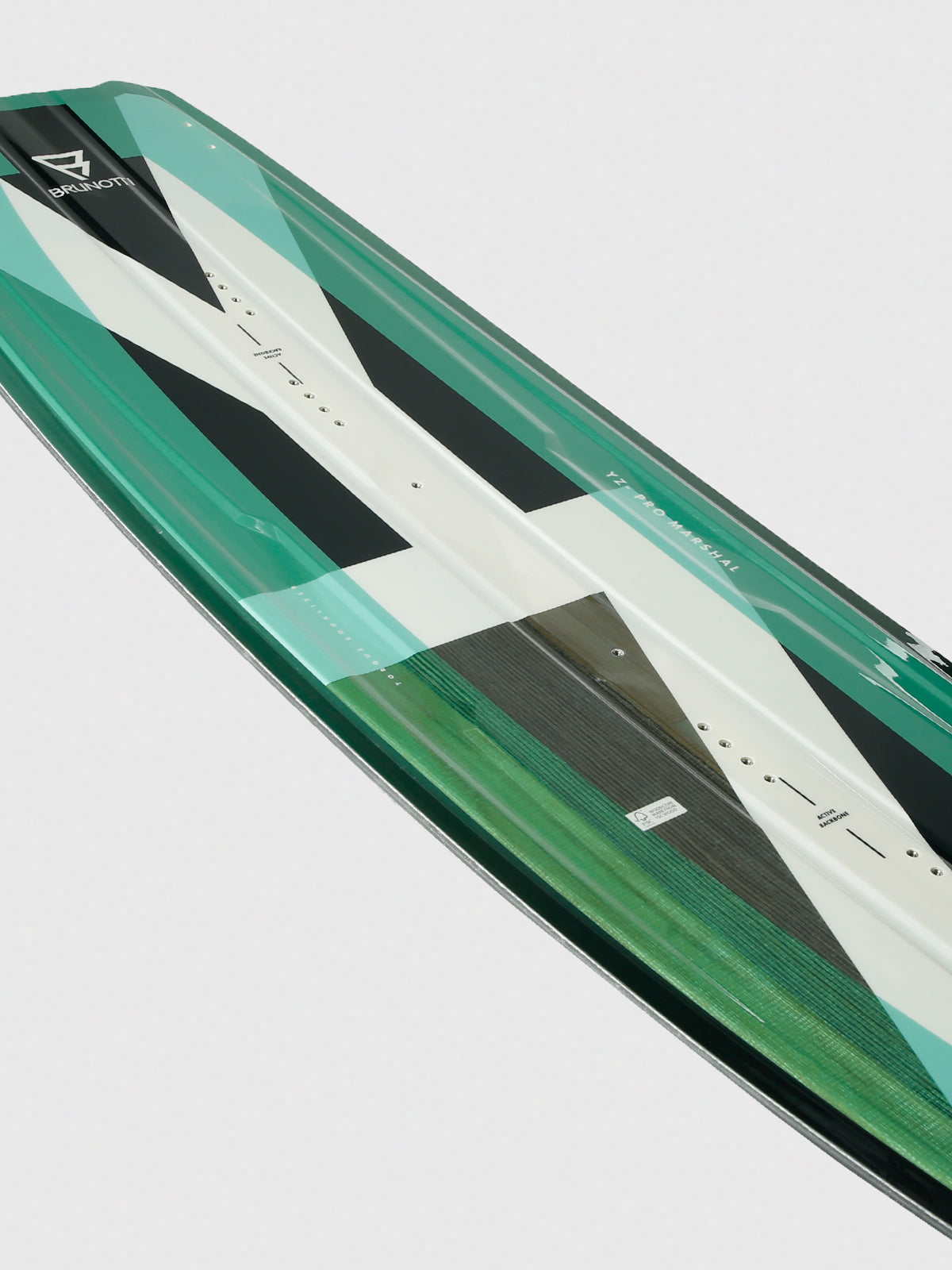 YZ-Marshall+G10Fins Uni Kiteboard | Groen