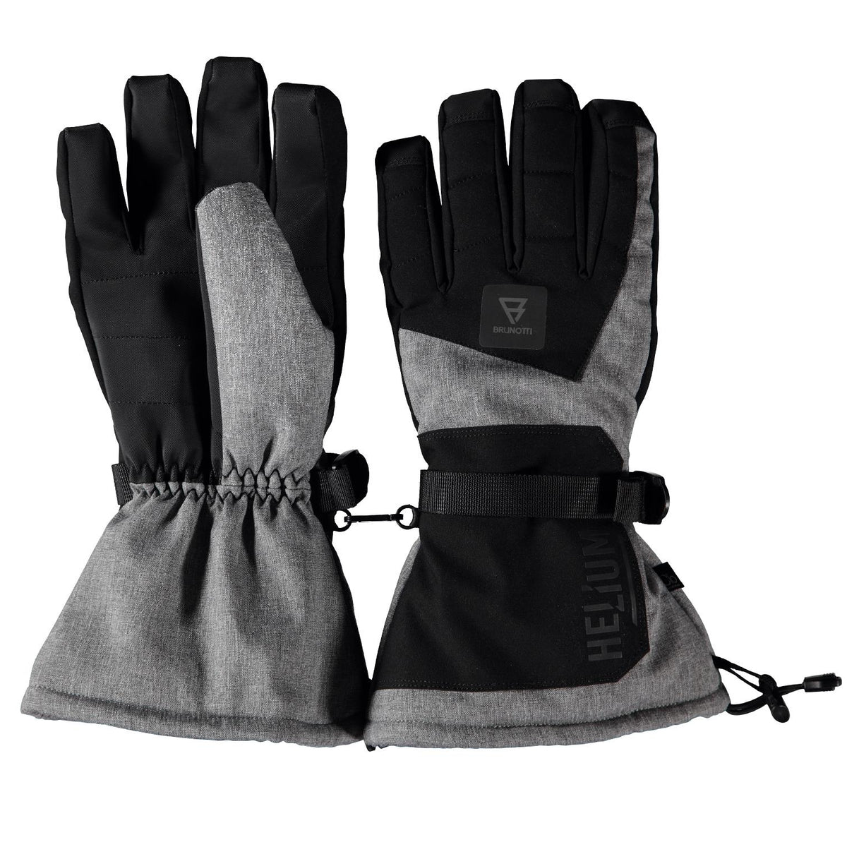 Helium Heren Ski Handschoenen | Dark Grey Melee