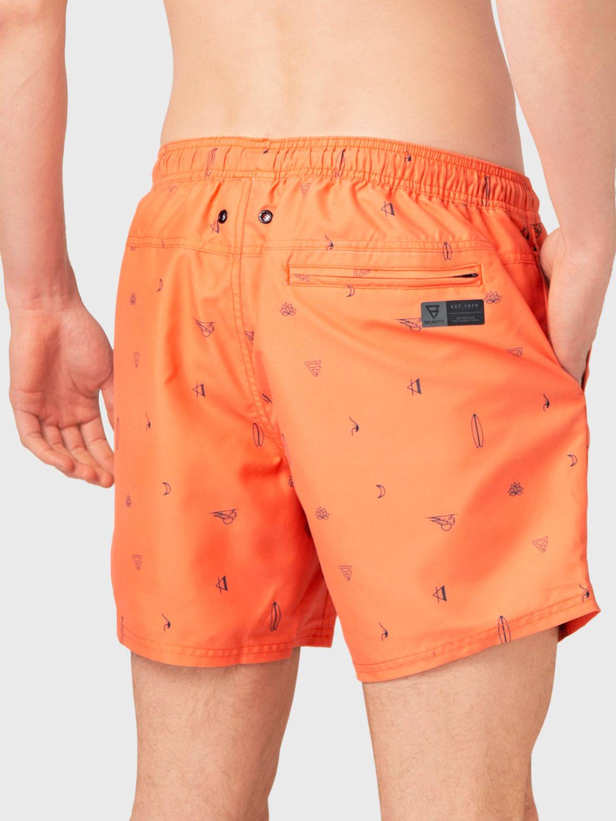 CrunECO-Mini-N Men Swim Shorts | Orange - Brunotti
