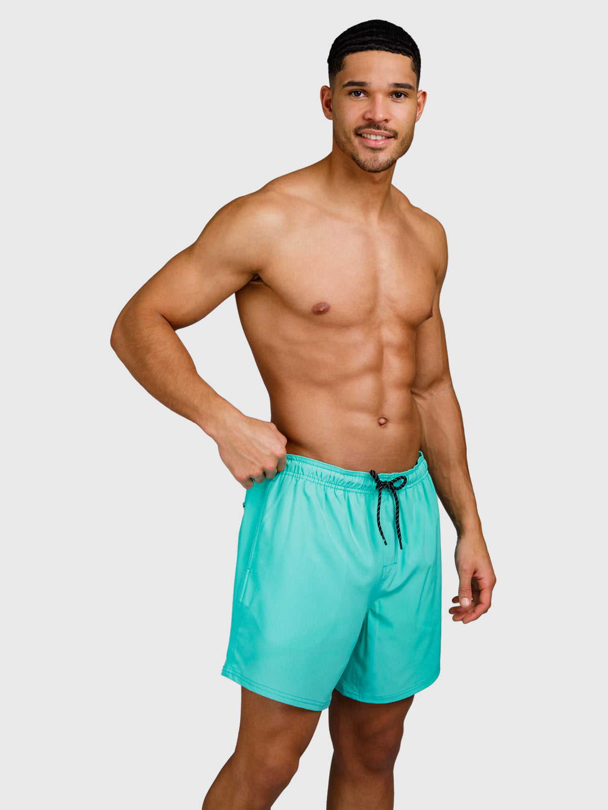 Bru-conic Men Swim Shorts | Carribean Green
