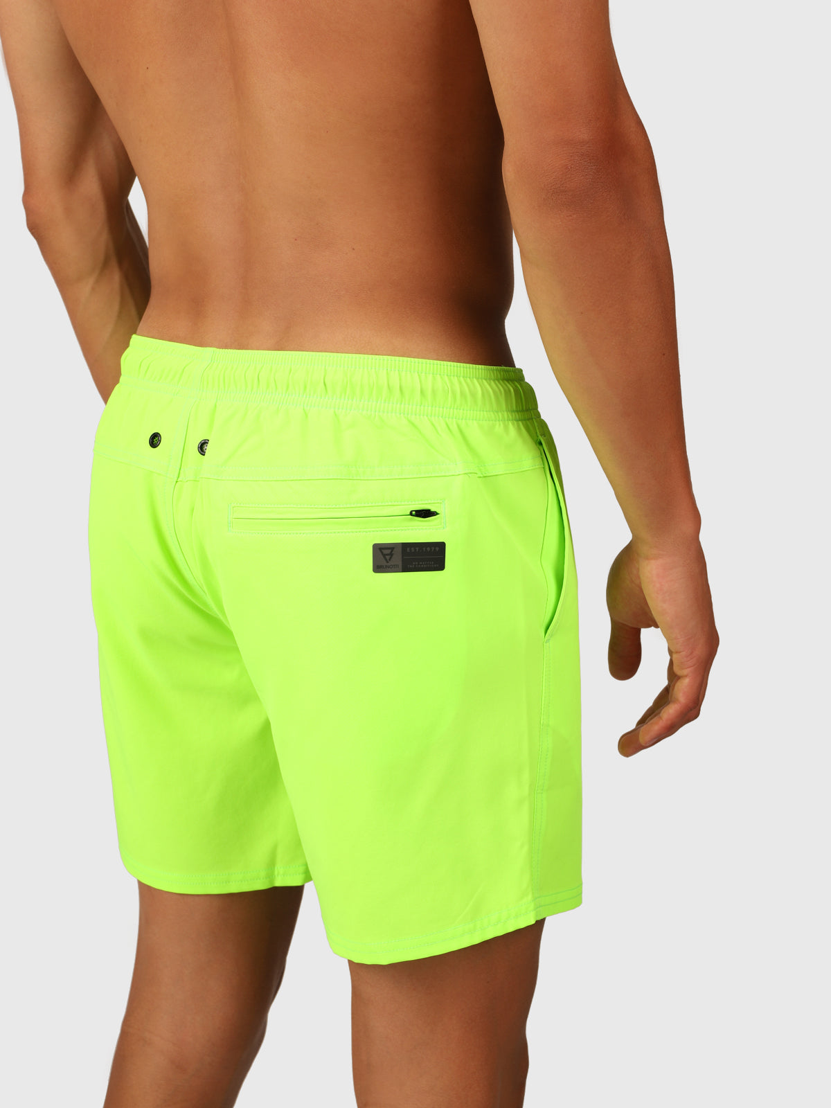 Bru-conic Heren Zwemshort | Neon Groen
