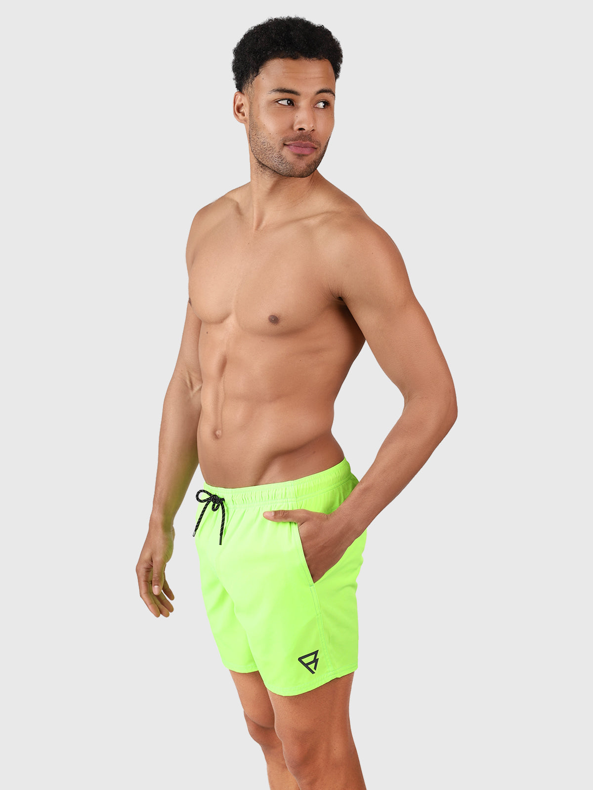 Bru-conic Men Swim Shorts | Neon Green