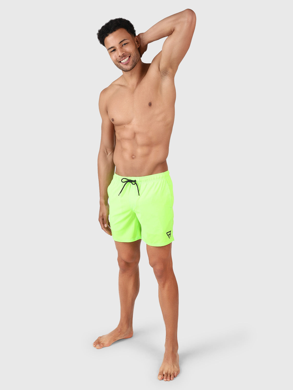 Bru-conic Men Swim Shorts | Neon Green