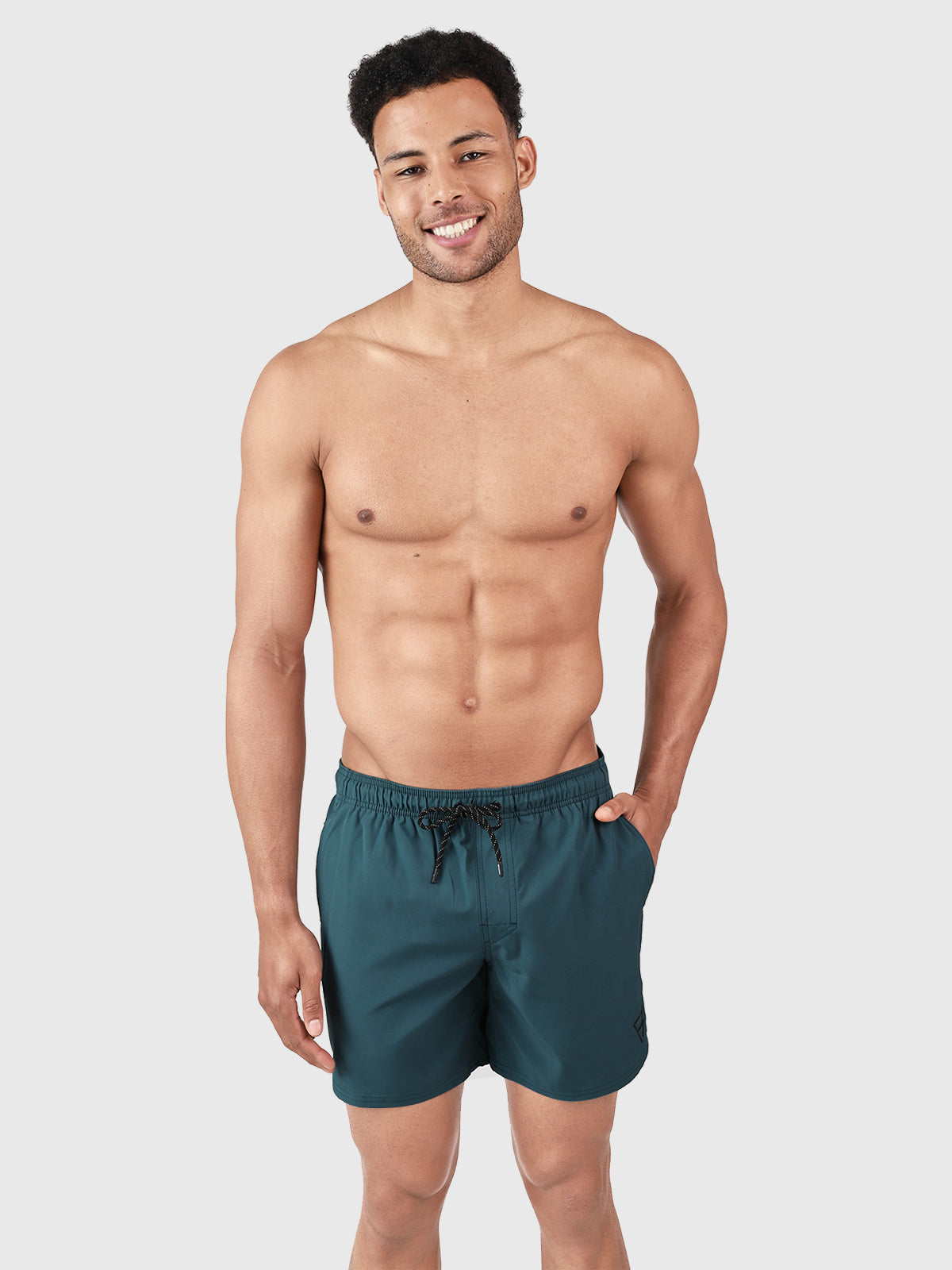 Bru-conic Men Swim Shorts | Dark Green