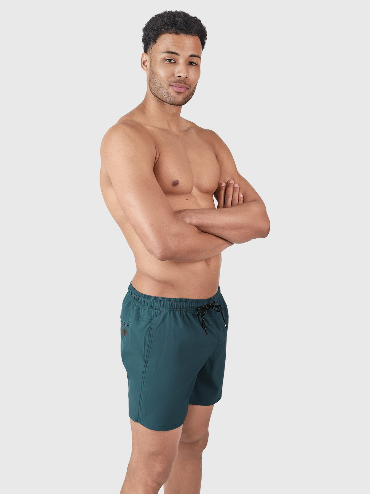 Bru-conic Men Swim Shorts | Dark Green