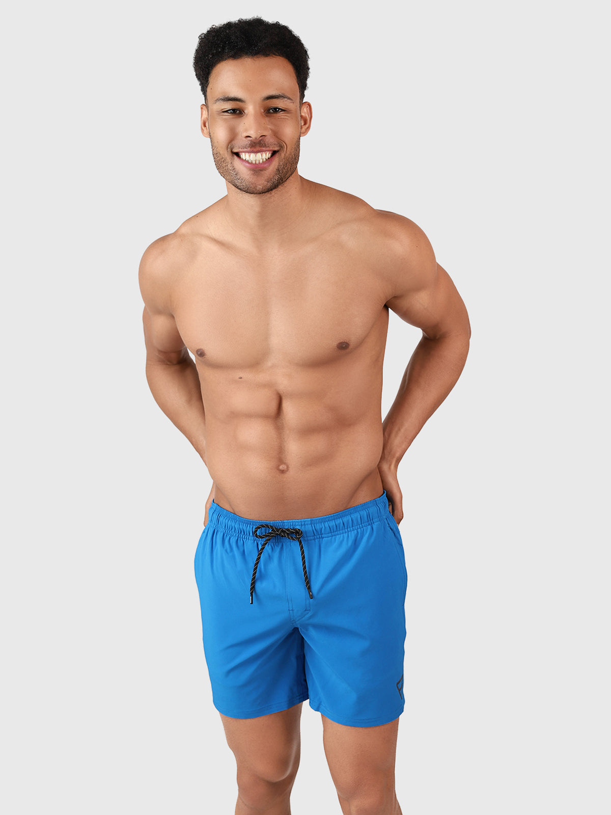 Bru-conic Men Swim Shorts | Neon Blue