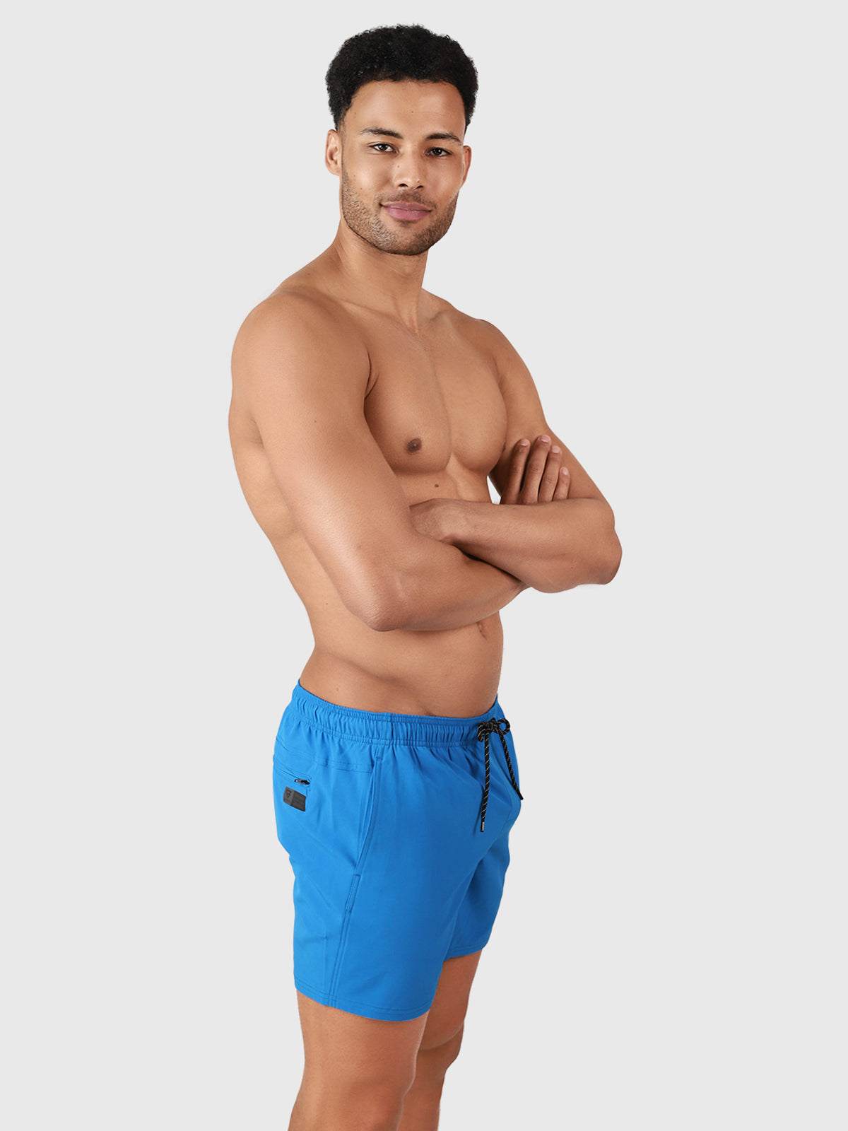 Bru-conic Men Swim Shorts | Neon Blue