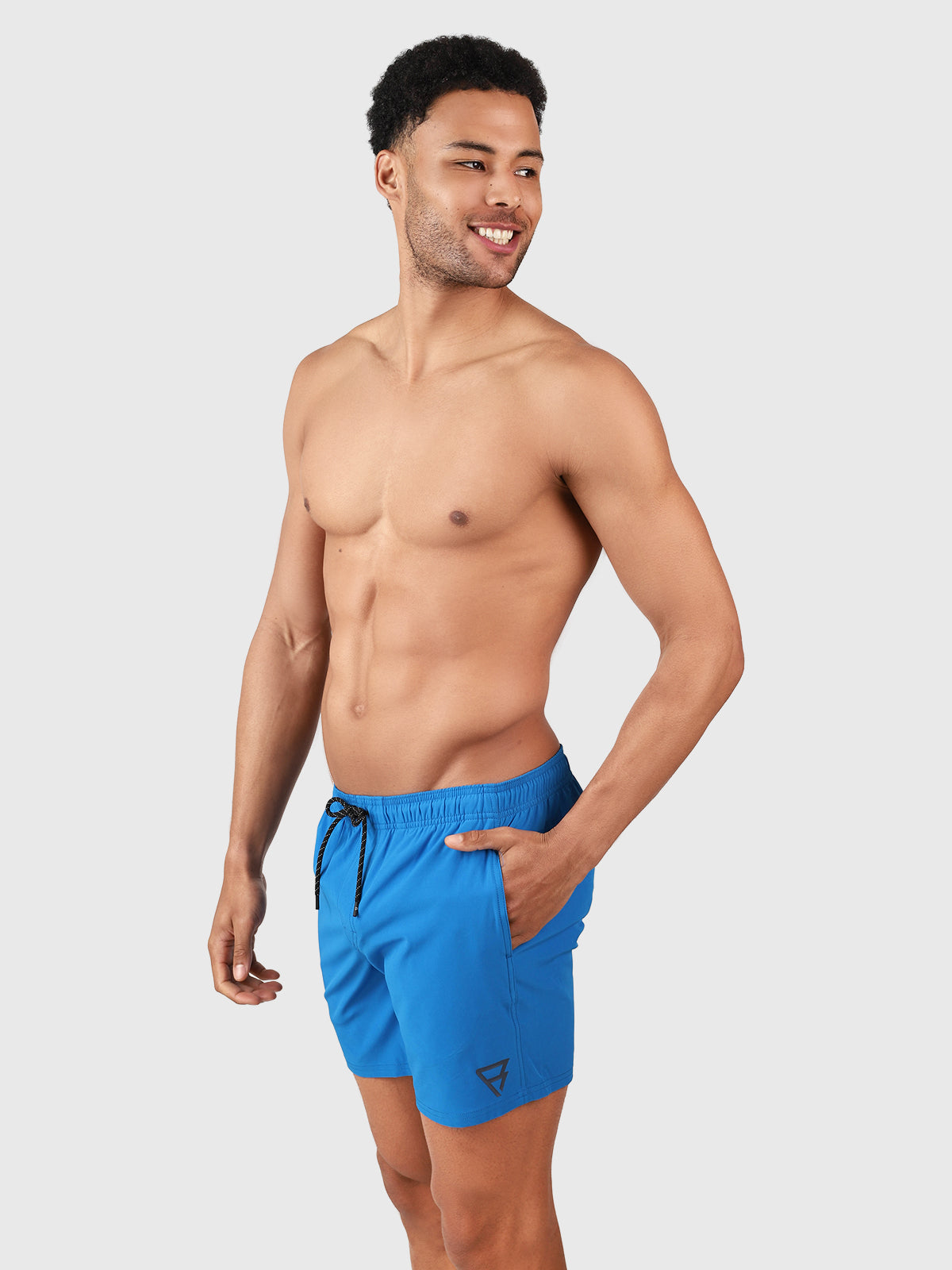 Bru-conic Men Swim Shorts | Neon Blue