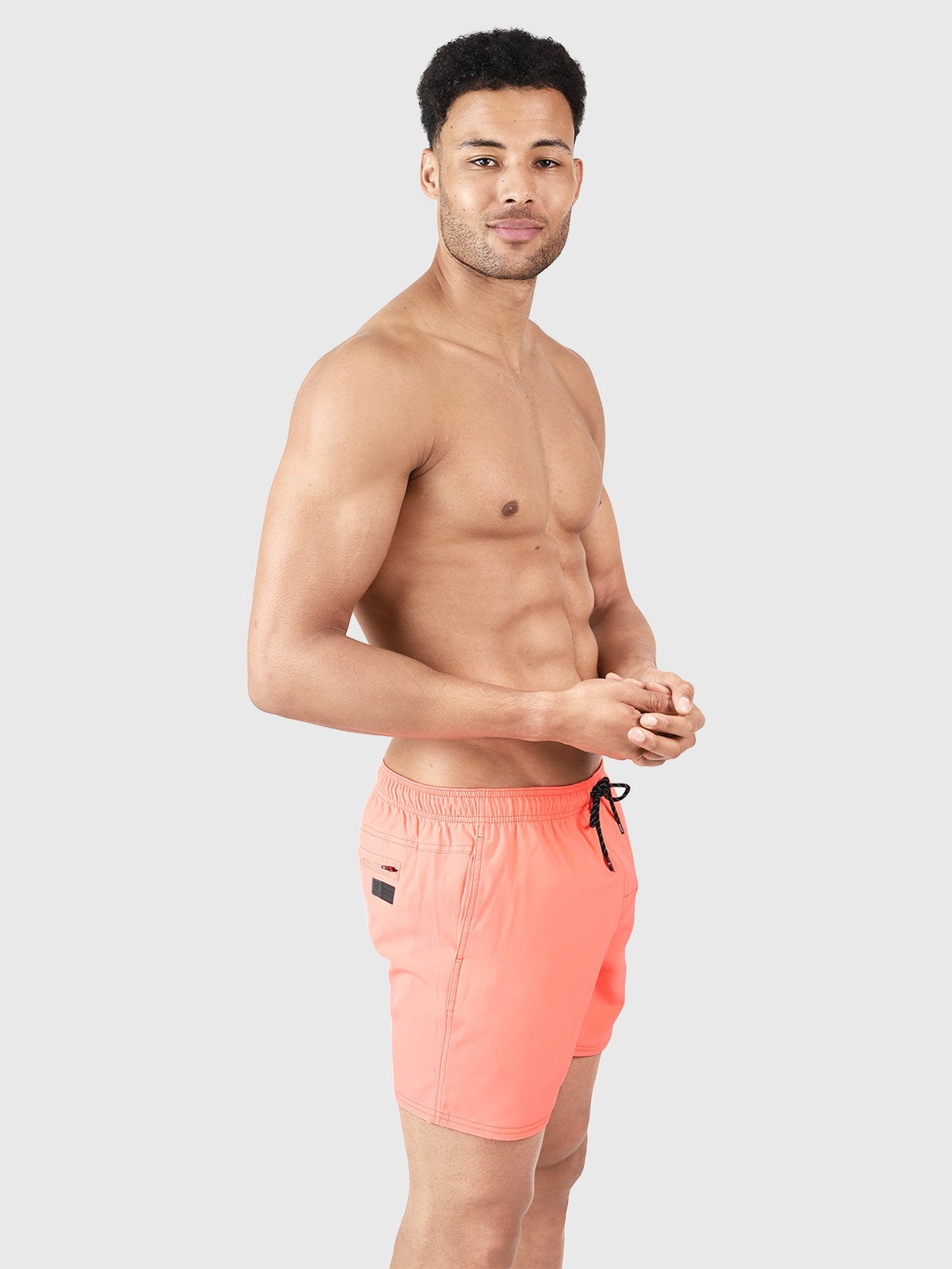 Bru-conic Men Swim Shorts | Flamingo