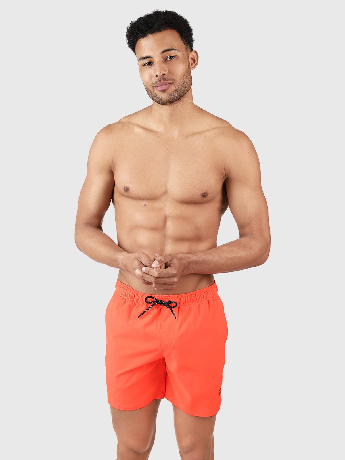 Bru-conic Men Swim Shorts | Neon Orange