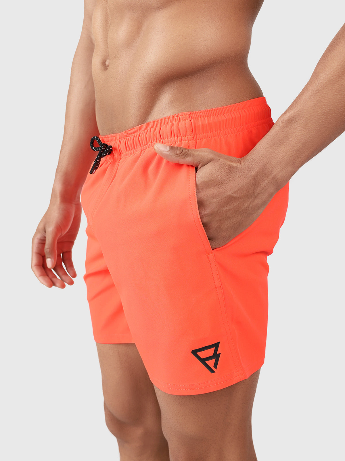 Bru-conic Herren Badehose | Neon Orange