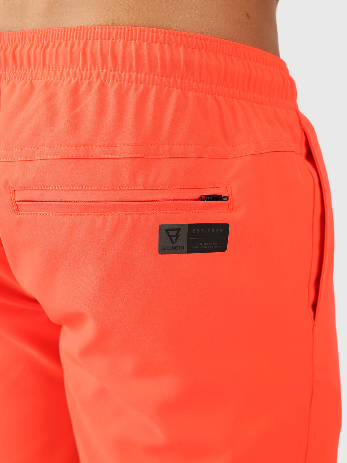 Bru-conic Herren Badehose | Neon Orange