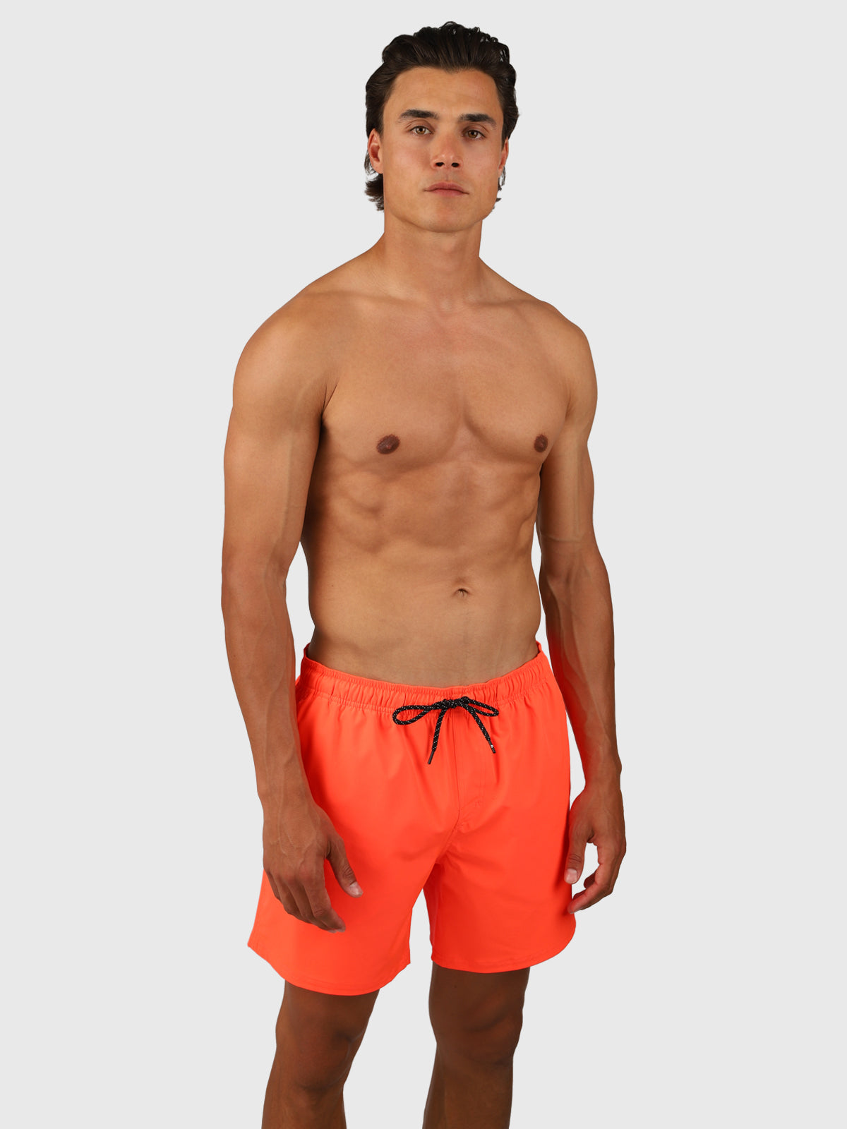 Bru-conic Men Swim Shorts | Neon Orange