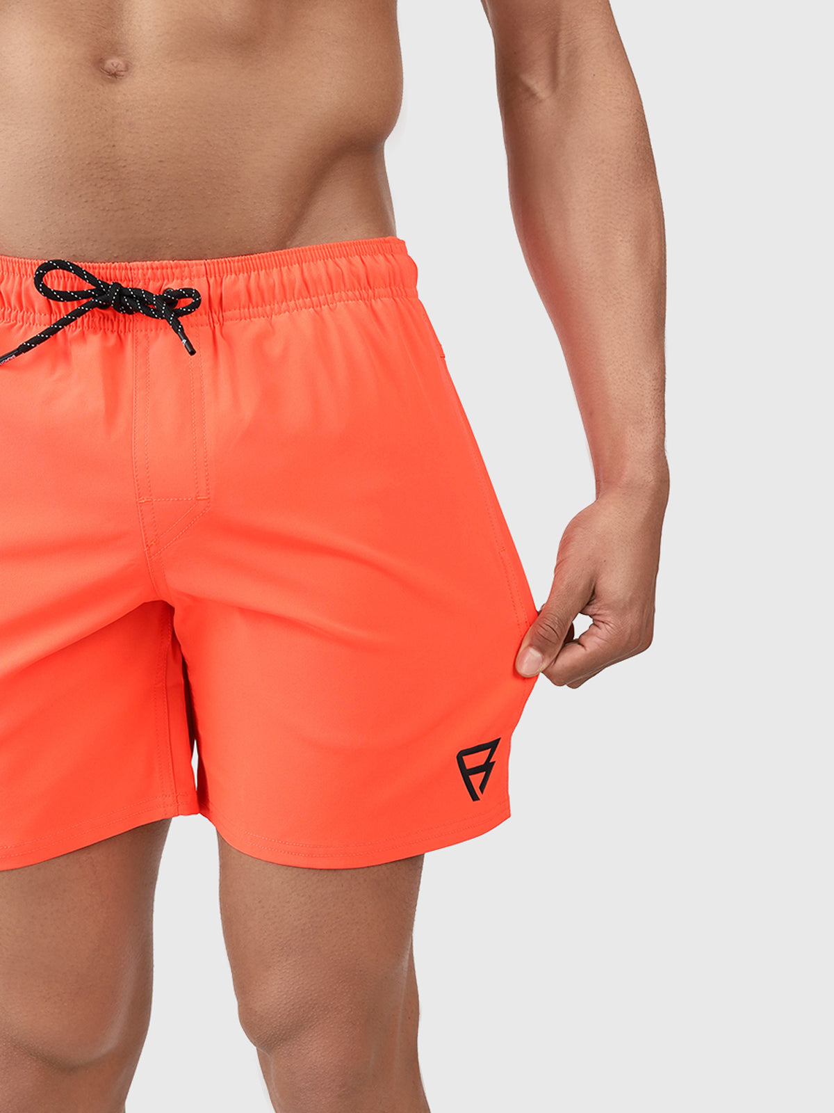 Bru-conic Heren Zwemshort | Neon Oranje