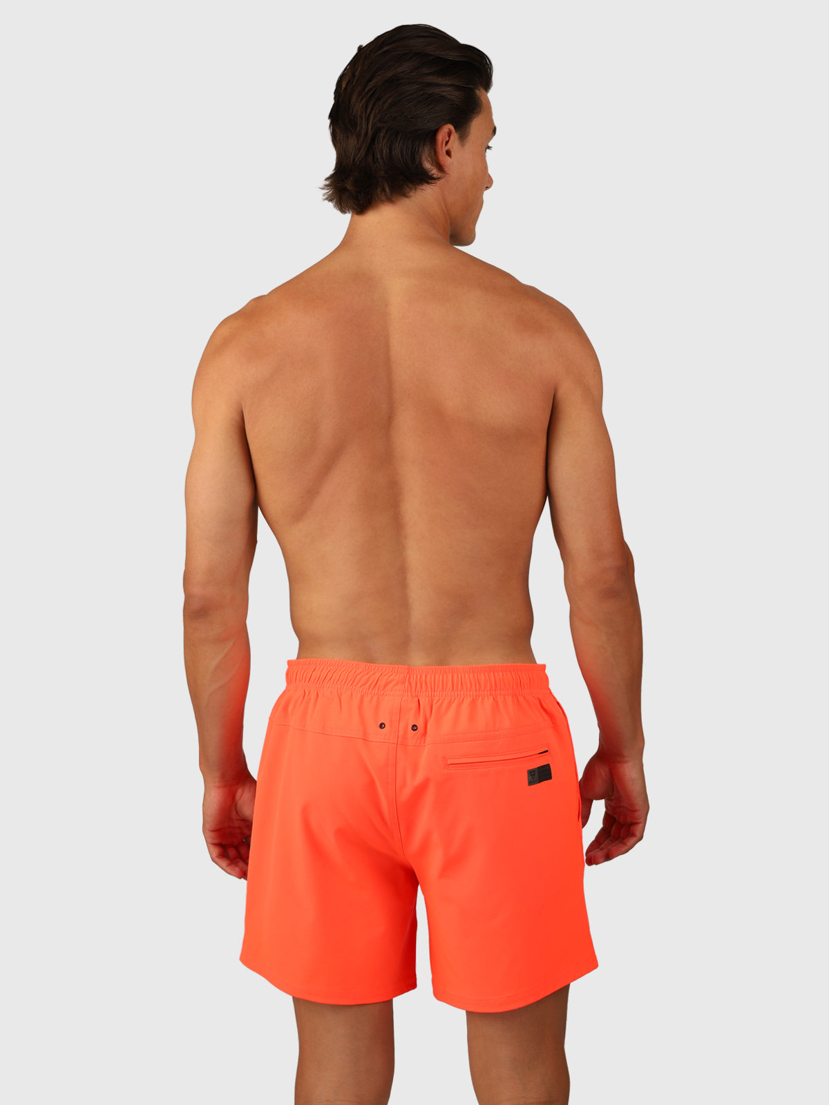 Bru-conic Men Swim Shorts | Neon Orange