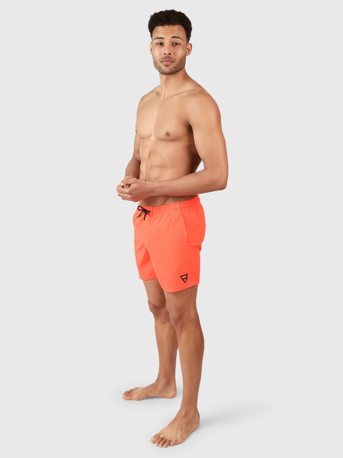 Bru-conic Men Swim Shorts | Neon Orange