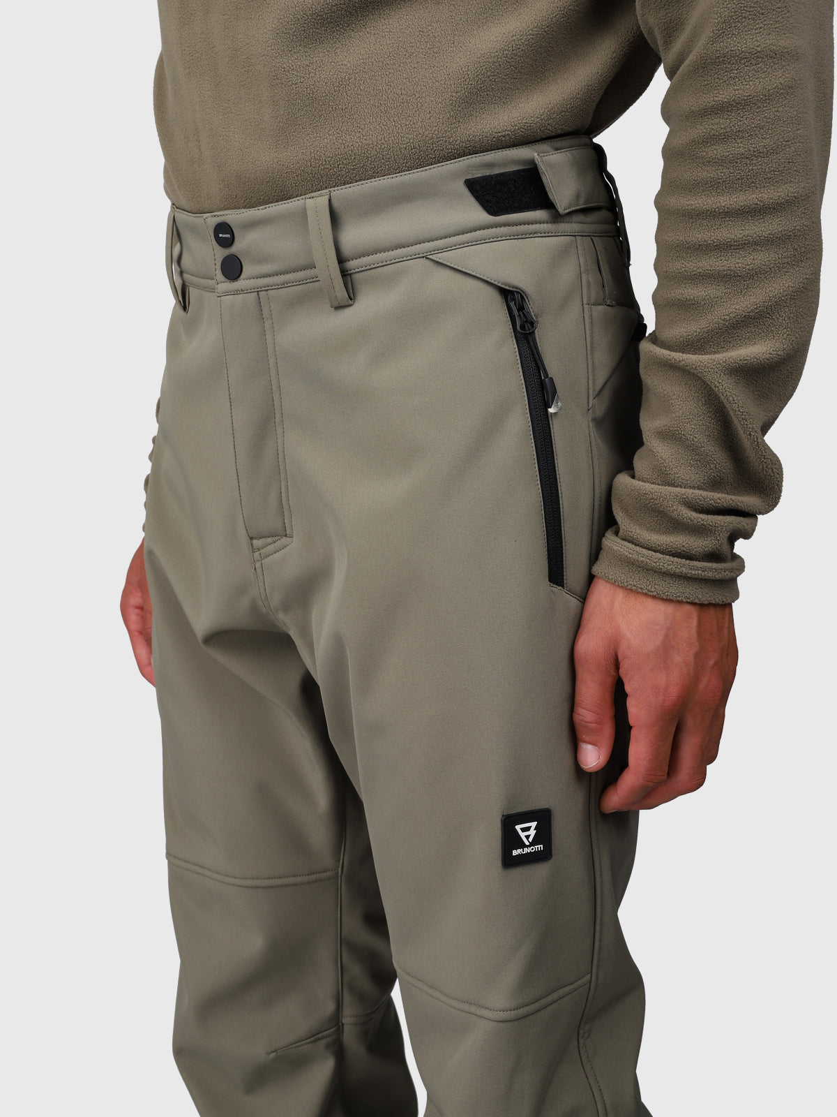 Huygens Heren Softshell Pants | Dusky Green