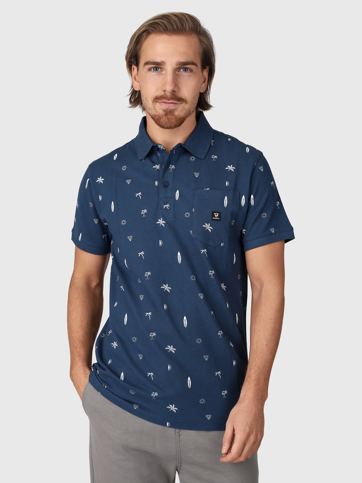 Addax-AO Heren Polo Shortsleeve | Blauw