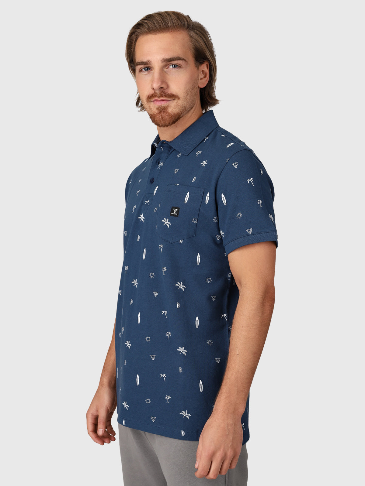 Addax-AO Men Polo Shortsleeve | Blue