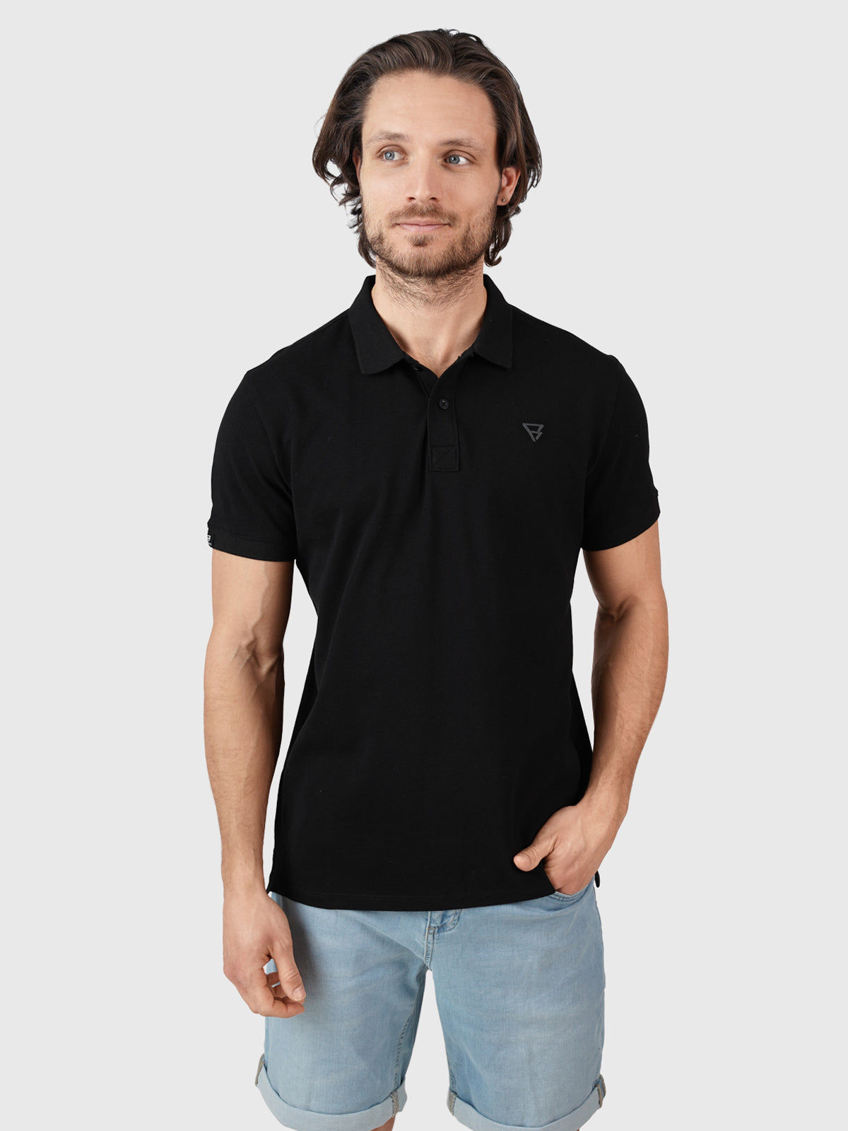 Frunot-II Herren Poloshirt | Schwarz