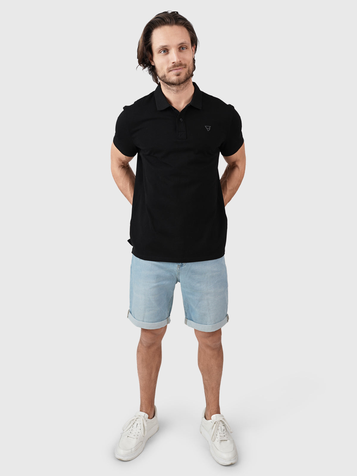 Frunot-II Herren Poloshirt | Schwarz