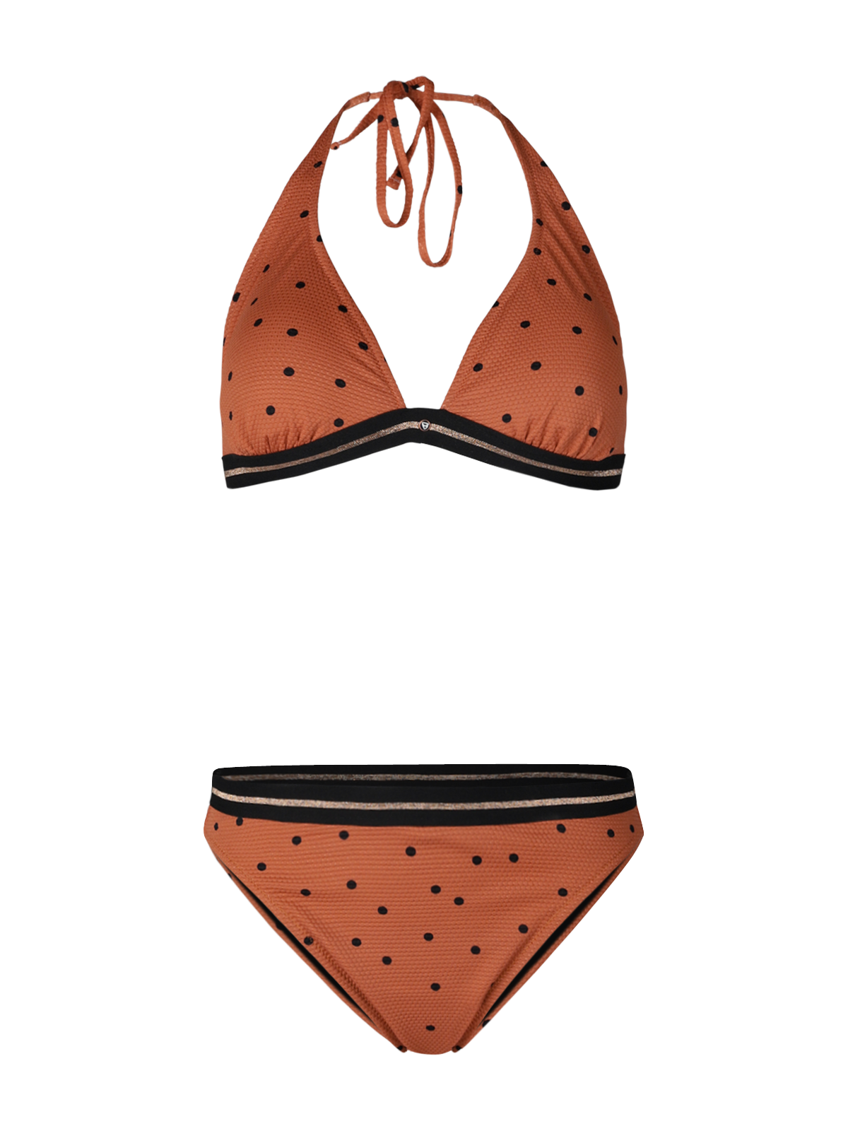 Xiu-Dot Women Bralette Bikini | Brown