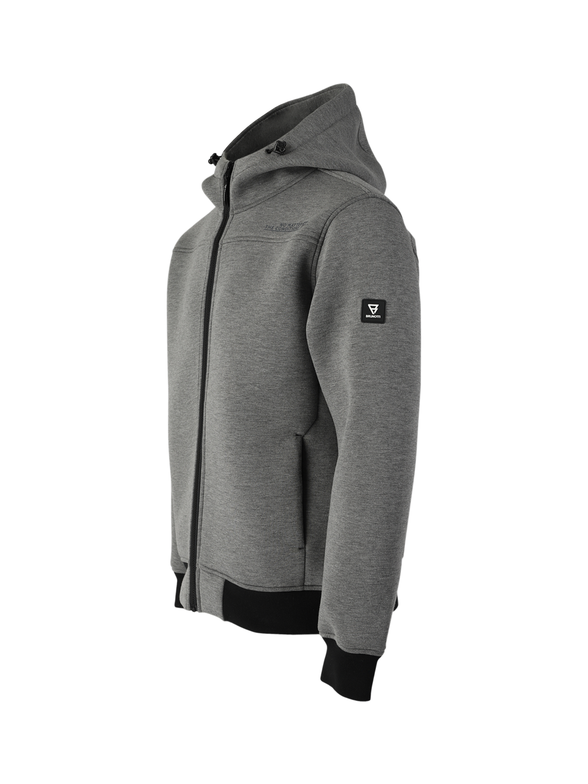 Stickers Heren Sweat Jas | Grijs