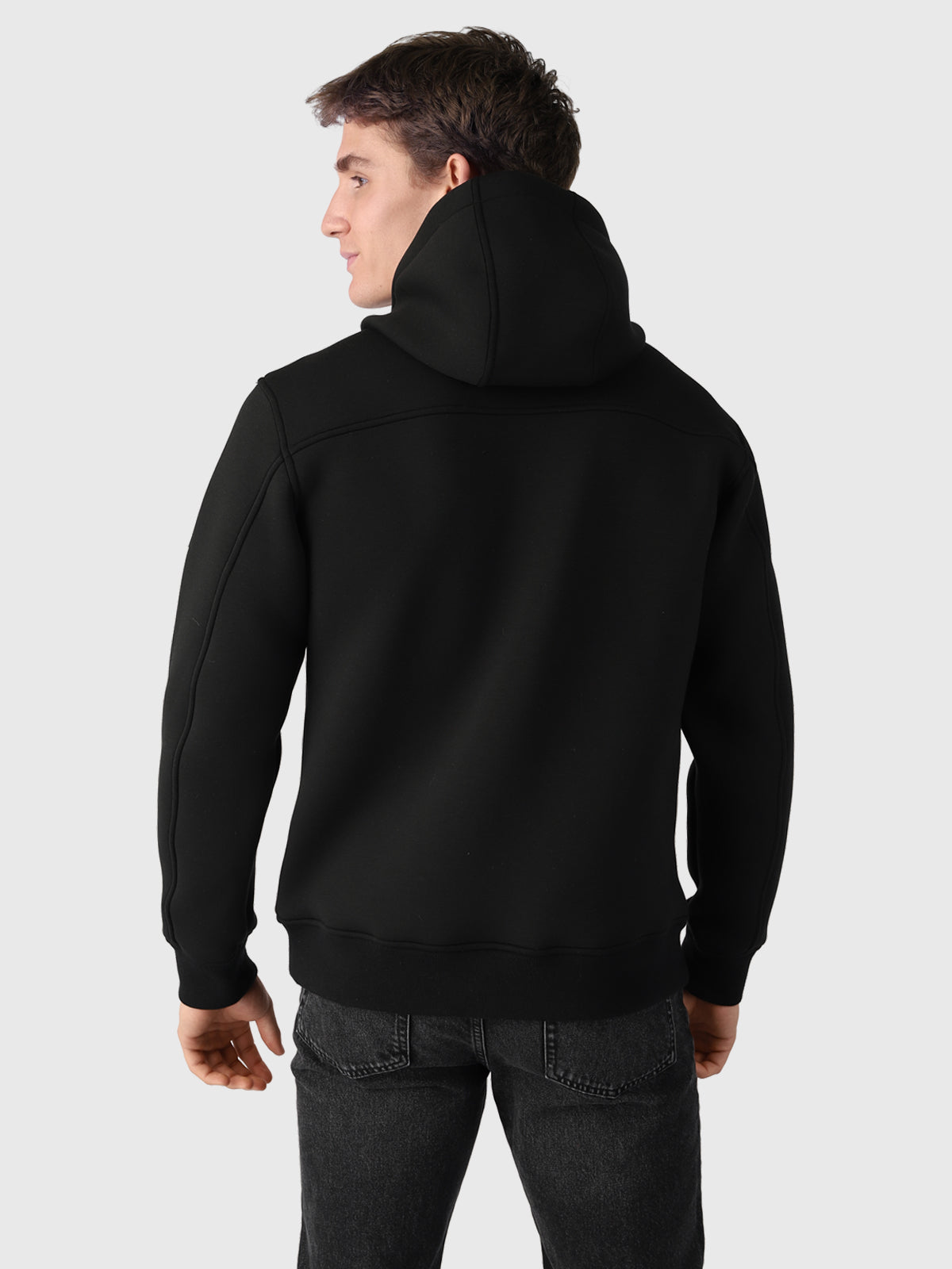 Stickers Men Sweat Jacket | Black