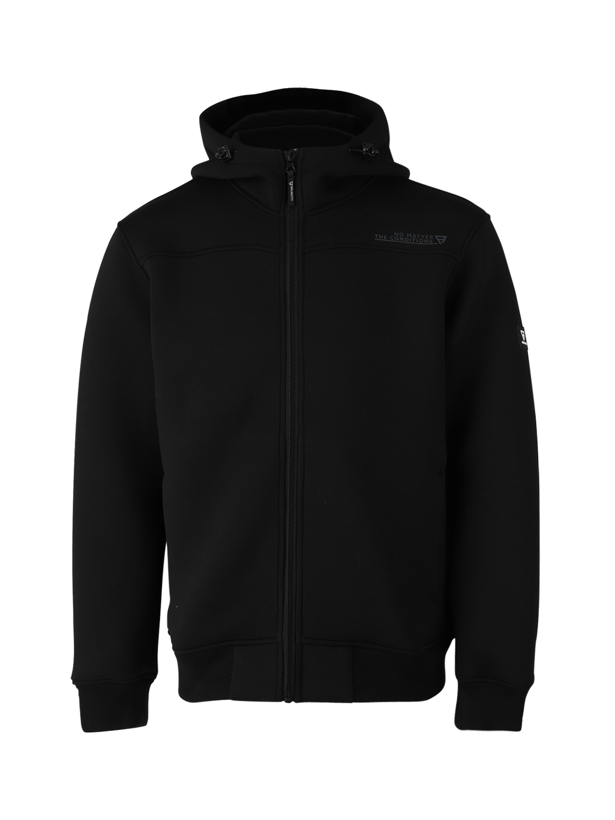 Stickers Heren Sweat Jas | Zwart