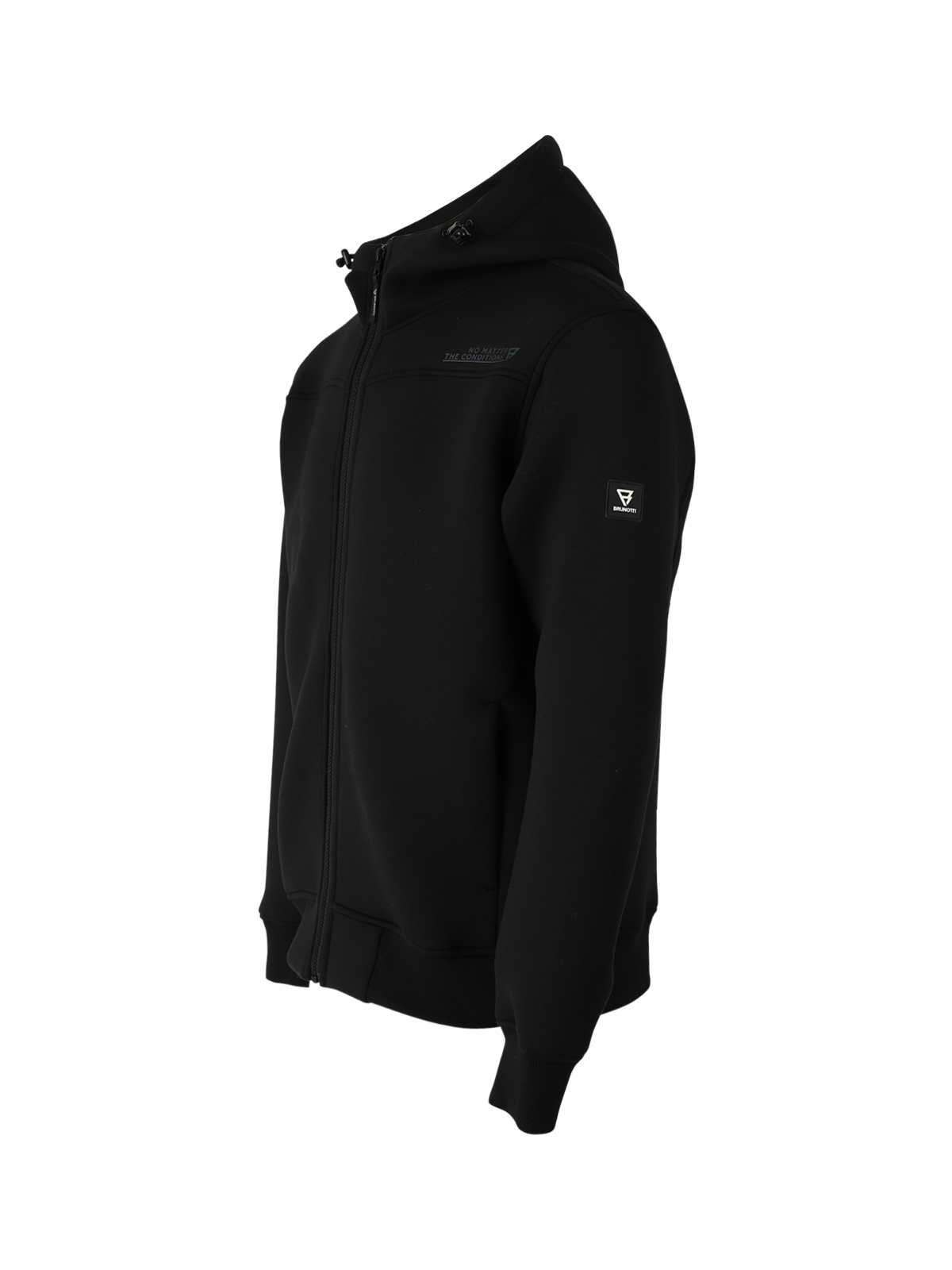 Stickers Heren Sweat Jas | Zwart