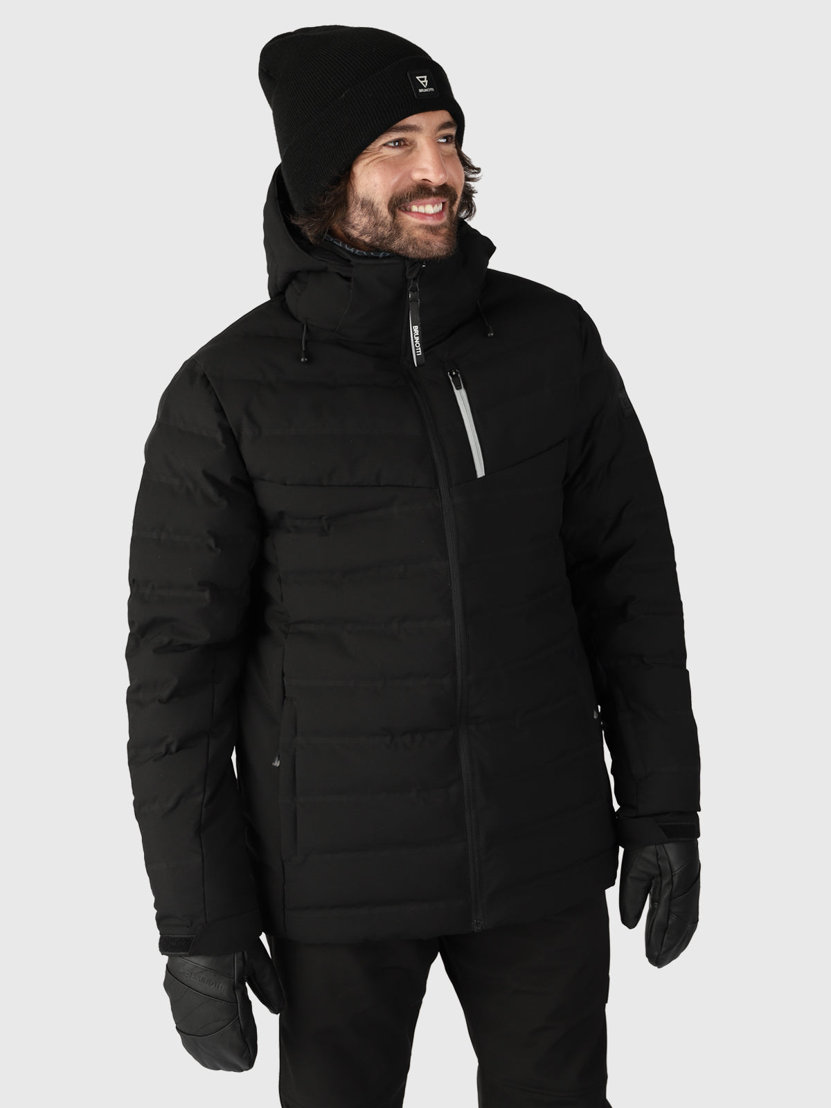 Sanclair Herren Puffer Skijacke | Schwarz