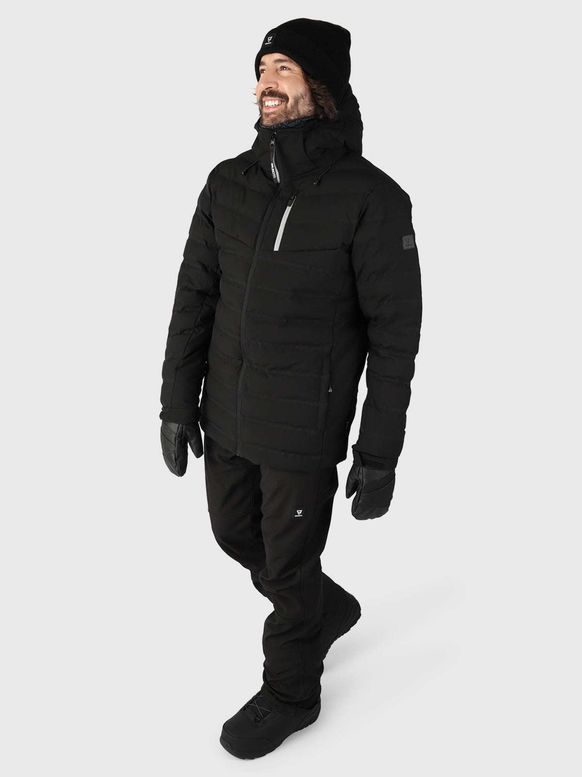 Sanclair Men Puffer Snow Jacket | Black