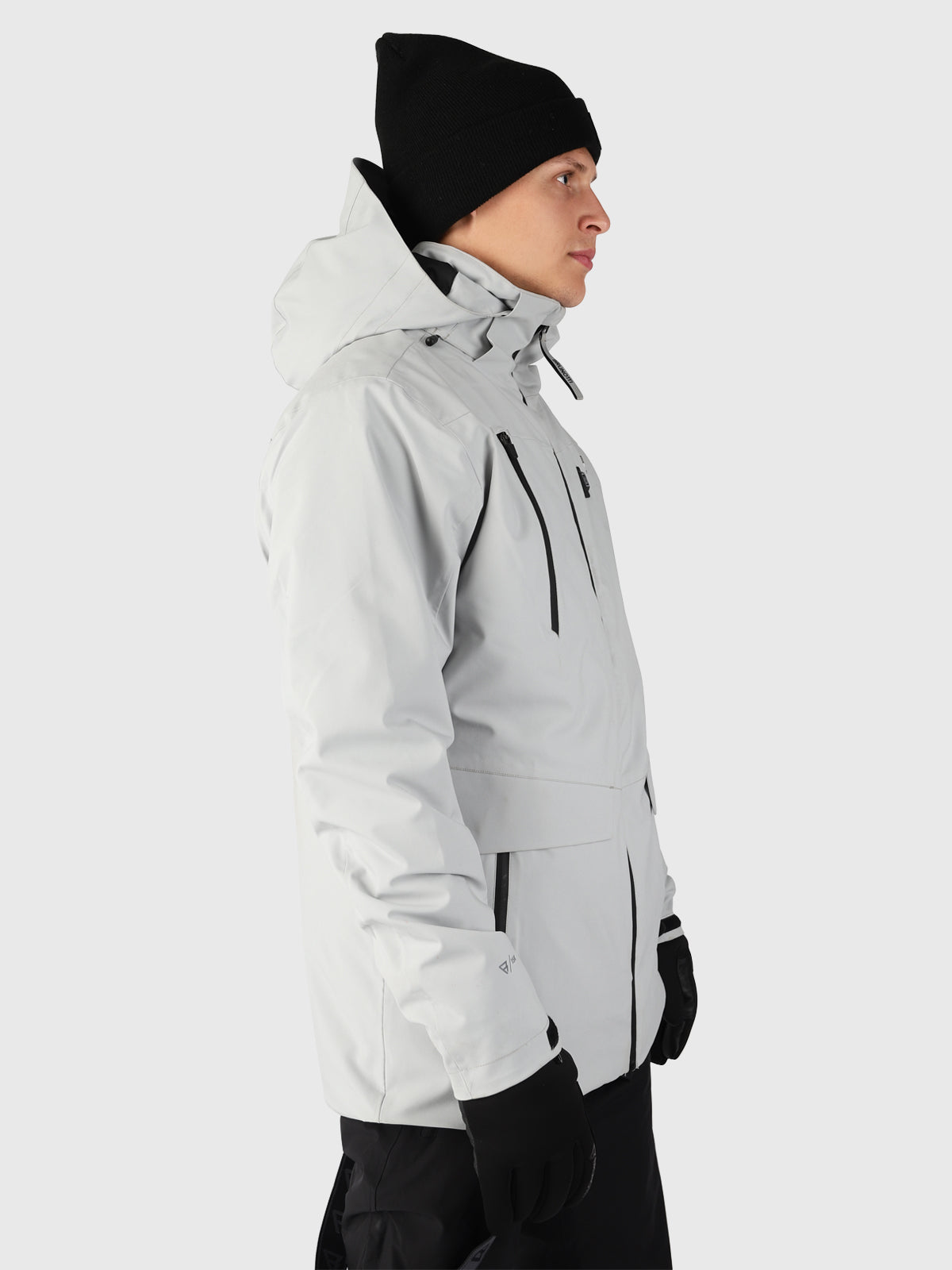 Baron-Heat Men Snow Jacket with Heat Panels | Grey