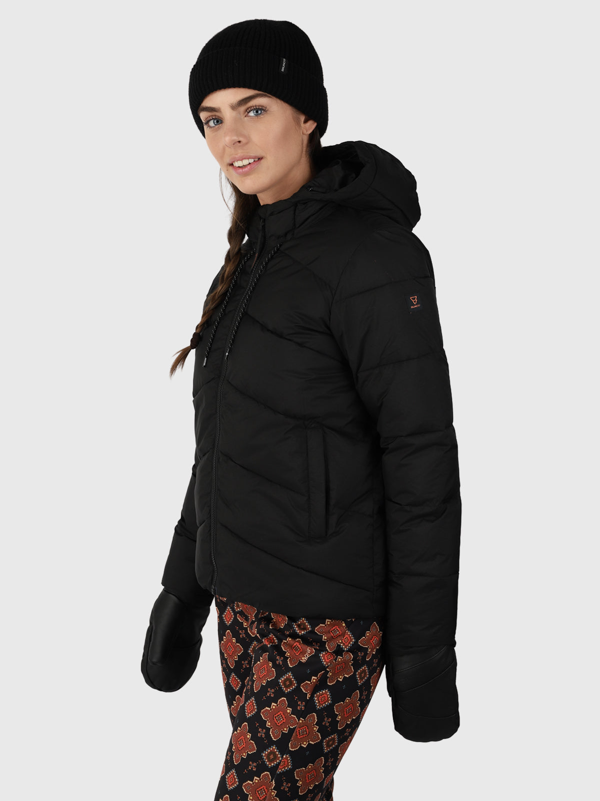 Mira Damen Puffer Jacke | Schwarz