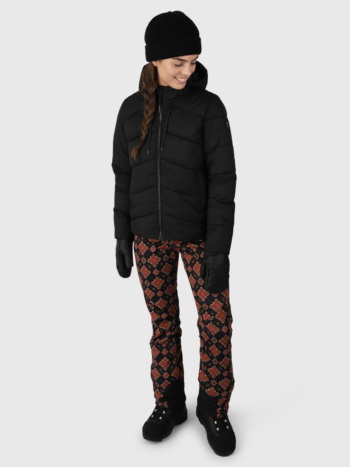 Mira Damen Puffer Jacke | Schwarz