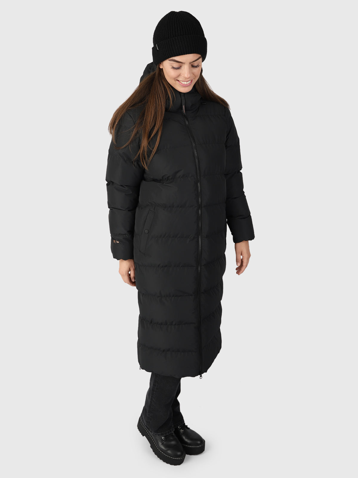 Bigsur Dames Lange Puffer Jas | Zwart