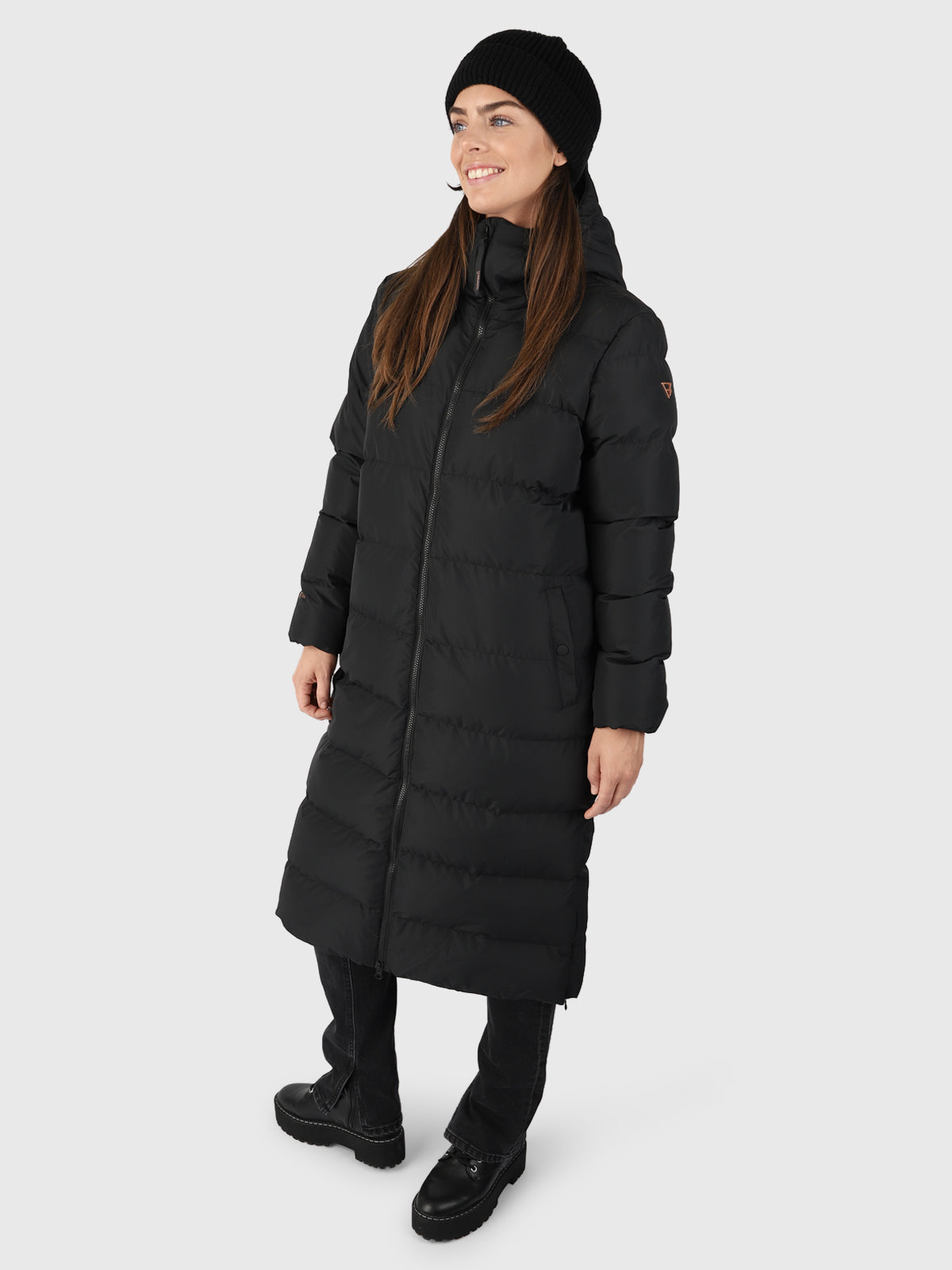 Bigsur Dames Lange Puffer Jas | Zwart