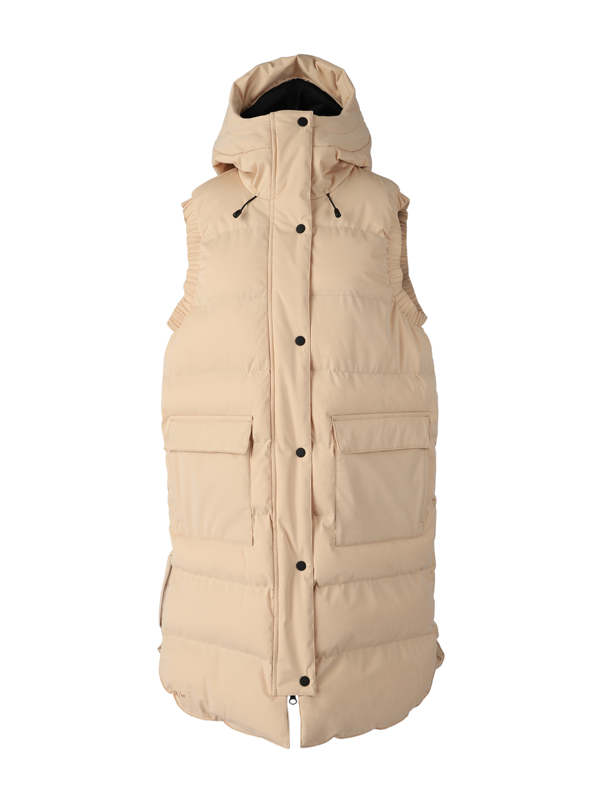 Kalani Damen Langer Puffer Bodywarmer | Weiß