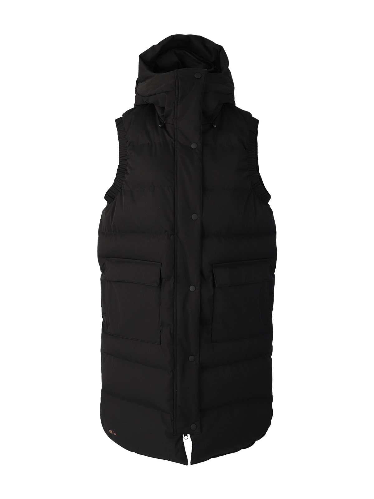 Kalani Women Long Puffer Bodywarmer | Black