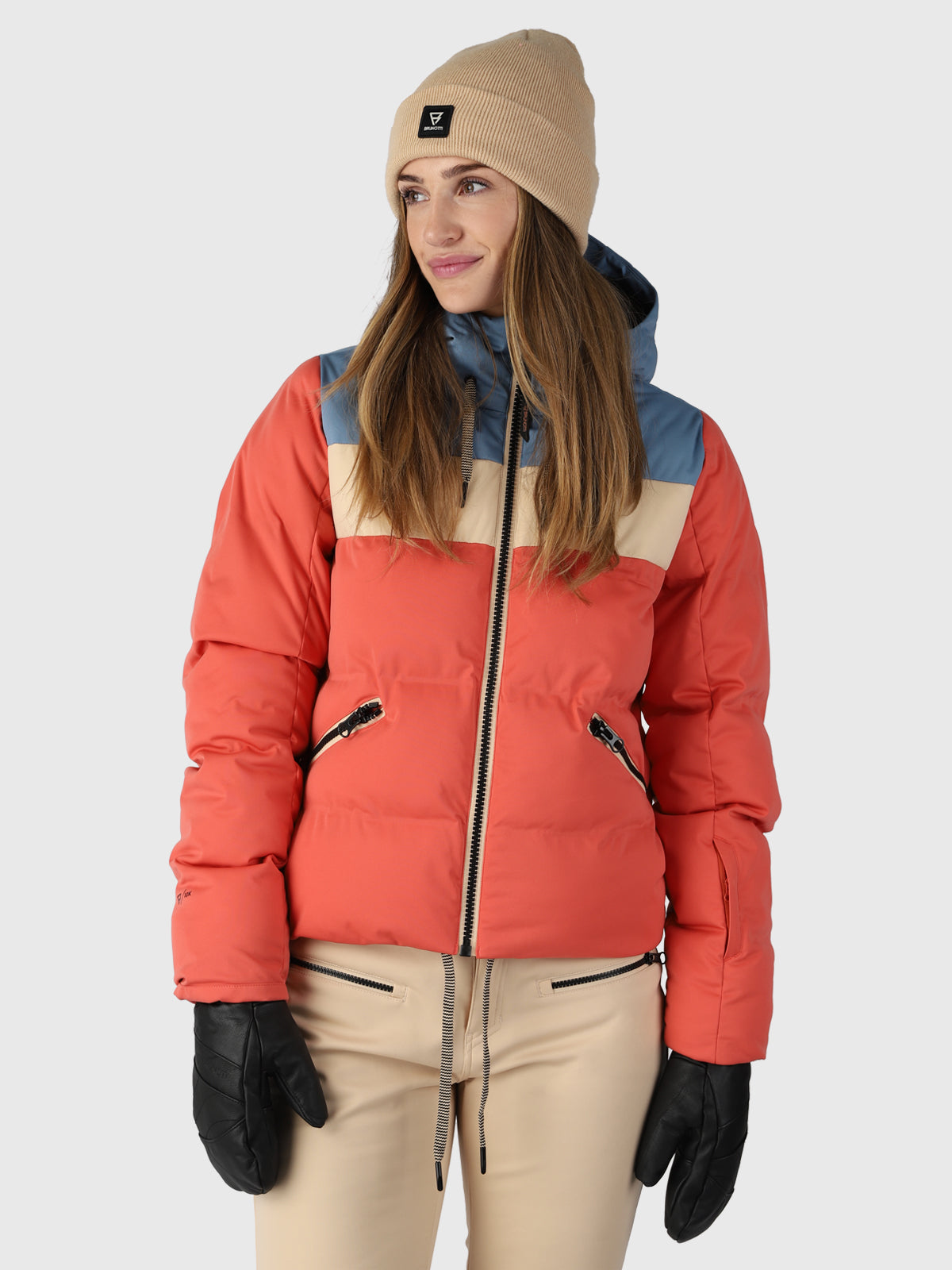 Niagona Women Puffer Snow Jacket | Red