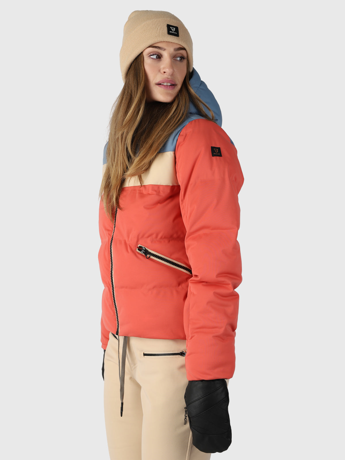 Niagona Women Puffer Snow Jacket | Red