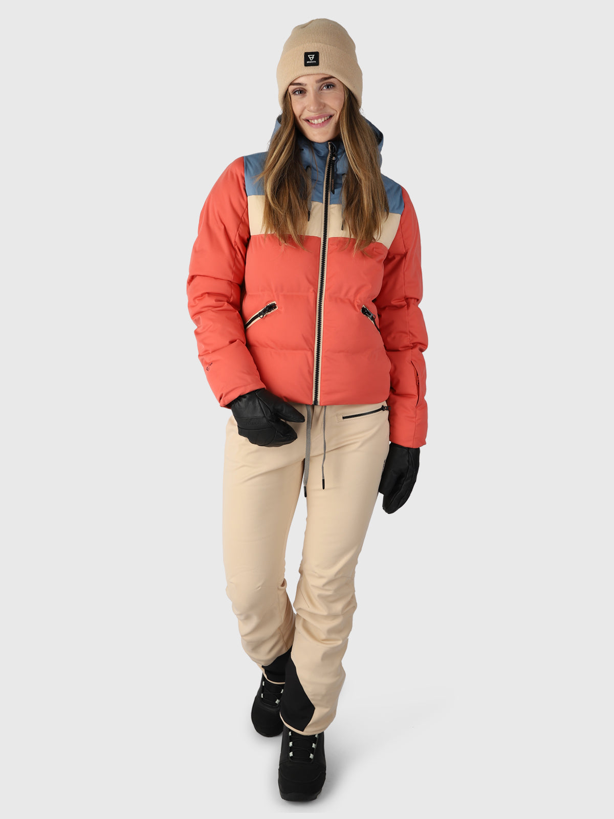 Niagona Women Puffer Snow Jacket | Red