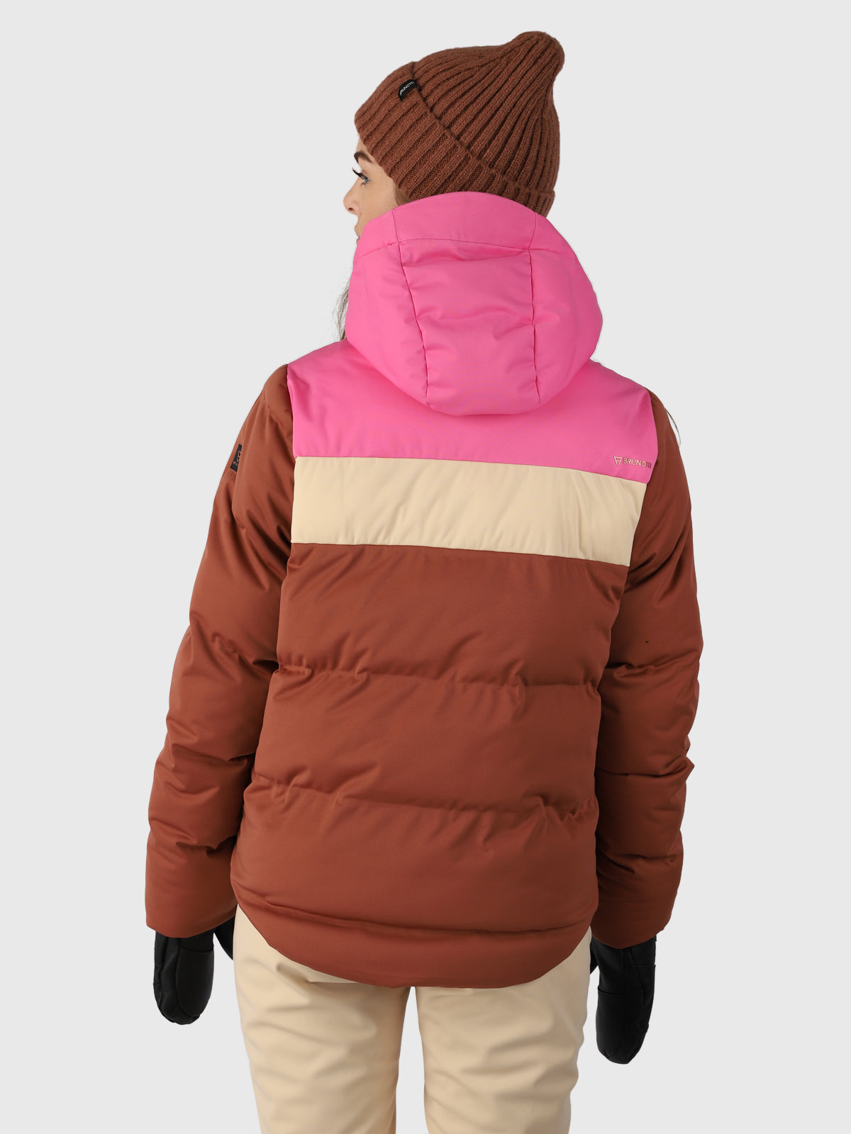 Niagona Dames Puffer Ski Jas | Bruin