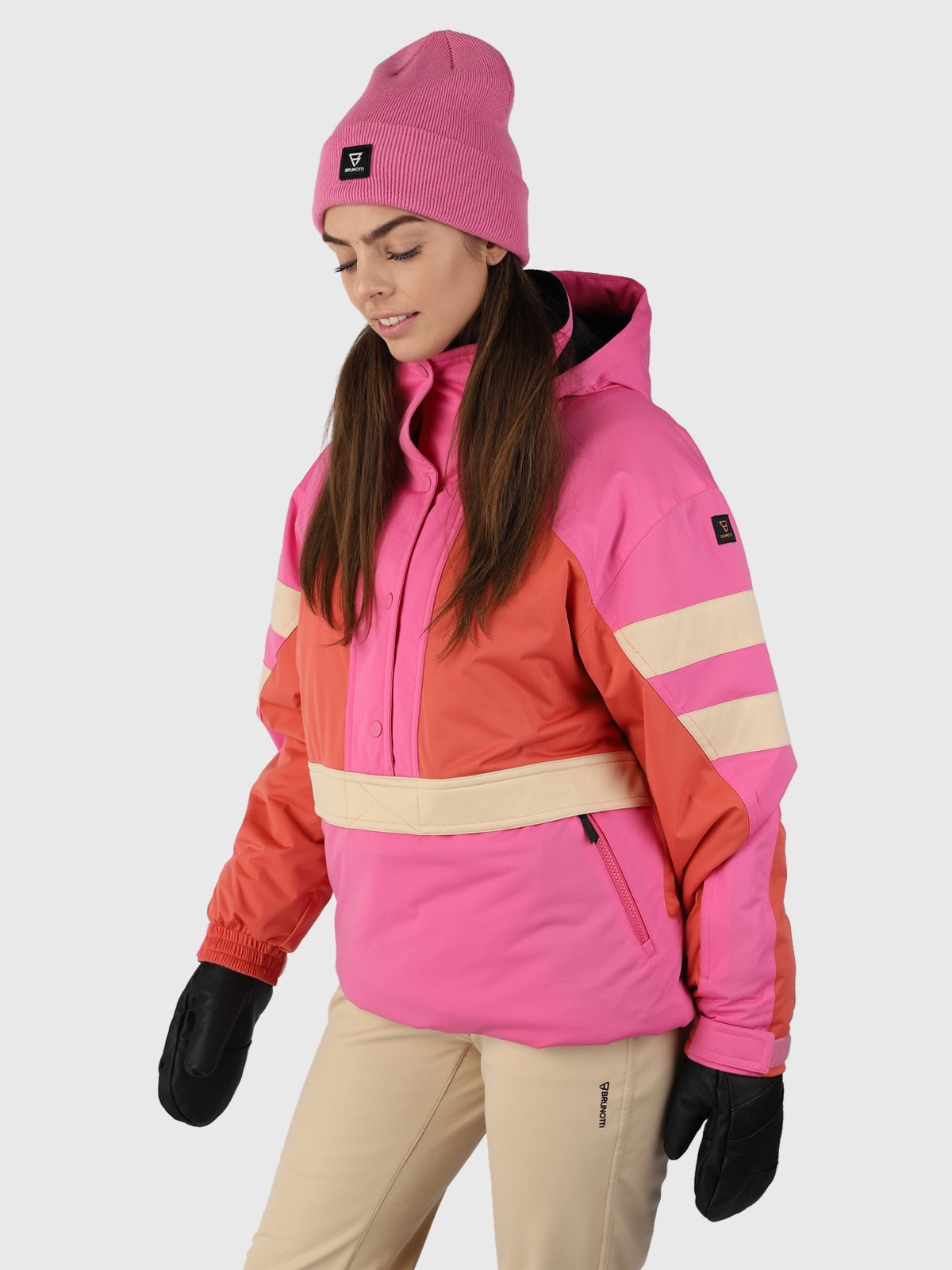 Saporo Women Snow Anorak Oversized | Pink